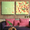 2014 Latest Modern Sakura Flower Canvas Painting for Interior Decorations